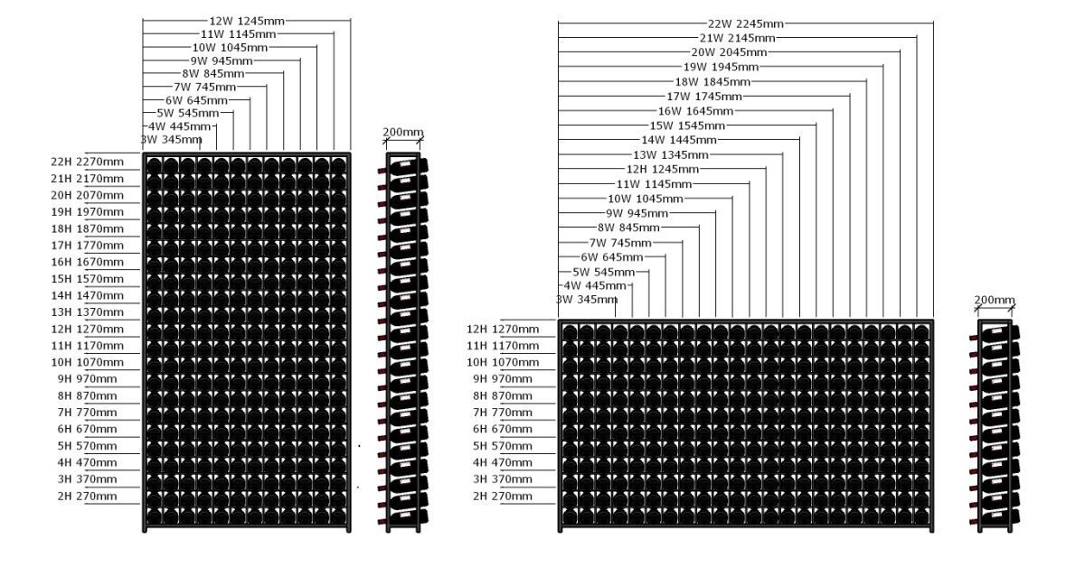 Australian Custom Made Steel Mesh Wine Racks